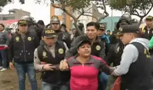 SJL: policías fueron víctimas de violentas agresiones en Jicamarca