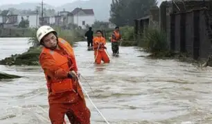 China: inundaciones dejan al menos 10 muertos en provincia de Jiangsu