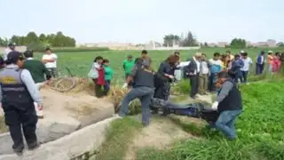 Hallan cadáver de hombre en canal de regadío de Huaral