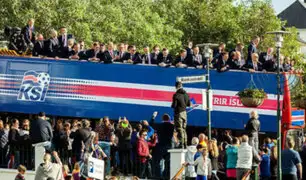 Bloque Deportivo: jugadores de Islandia fueron recibidos como héroes