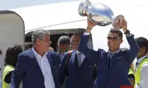 Así recibieron en Lisboa a los campeones de la Eurocopa 2016