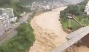 China: paso del Tifón Nepartak causó inundaciones y bloqueos de carretera