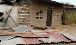 Tumbes: fuertes vientos desprendieron techos de viviendas