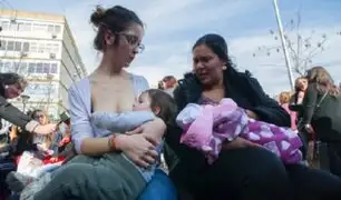 Argentina: mujeres protestaron a favor de la lactancia materna