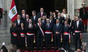 Pedro Pablo Kuczynski tomó juramento a sus ministros en Patio de Honor de Palacio
