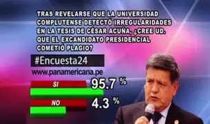 Encuesta 24: 95.7% cree que César Acuña sí cometió plagio en su tesis doctoral