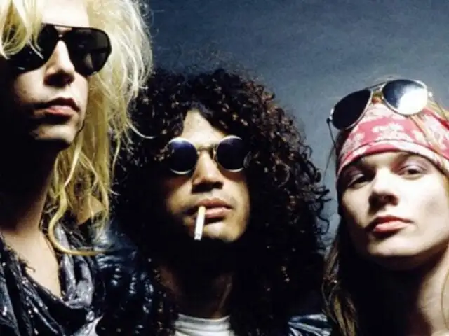 Guns N' Roses con Axl Rose, Slash y Duff McKagan en Lima