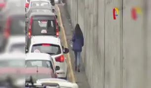 Peatones arriesgan sus vidas en Vía Expresa