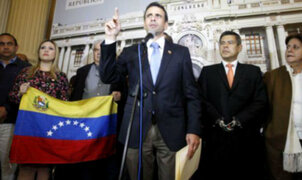 Congreso recibió a líder venezolano Henrique Capriles