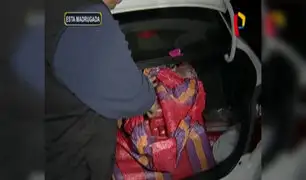 Huachipa: intervienen vehículo con 110 kilos de droga