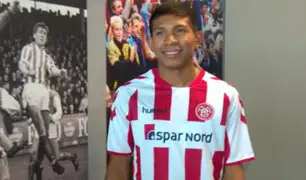 Edison Flores fue presentado como nuevo jugador del Aalborg