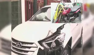 San Isidro: motociclista herido tras choque con camioneta