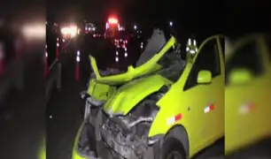 VES: pasajero de taxi colectivo muere en accidente