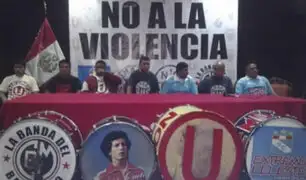 Barras de clubes peruanos se unen en contra de la violencia