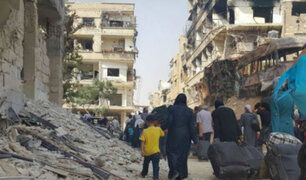 Siria: civiles son evacuados de zona de conflicto armado