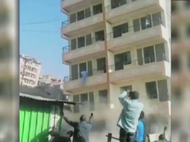 Edificio de cinco pisos se derrumba en Kenia