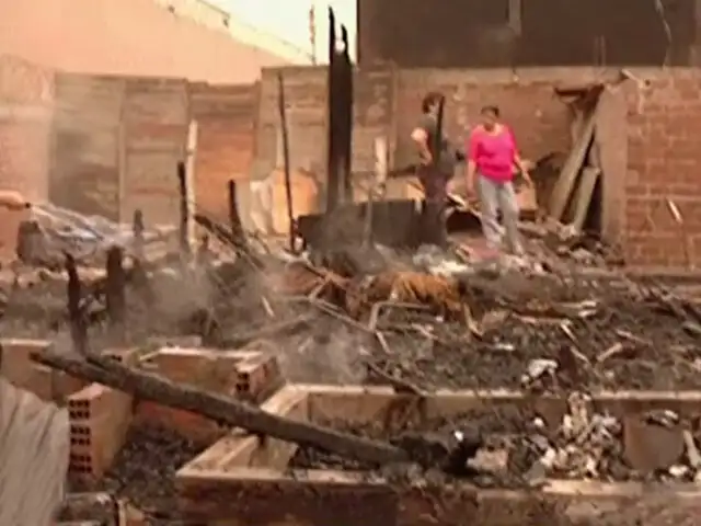 Callao: Incendio consumió viviendas en AA.HH. Acapulco