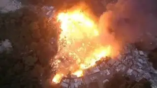 Gigantesco incendio consumió cientos de casas en favela de Sao Paulo