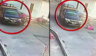 Tarapoto: cámara captó brutal choque entre camioneta y dos motocicletas