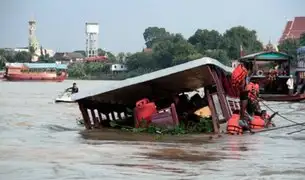 Tailandia: 13 muertos deja choque de barco contra puente