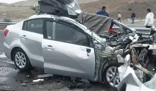 Santa María: tres personas fallecidas en accidente en la Panamericana Sur
