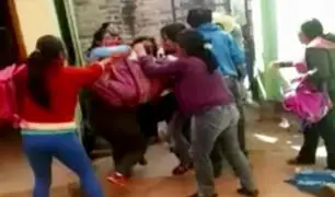 Cajamarca: madres se pelean en nido frente a niños