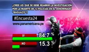 Encuesta 24: 84.7% cree que se debe reabrir investigación por caso ‘Baguazo’