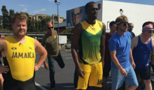 YouTube: Usain Bolt compite en inusual carrera contra James Corden