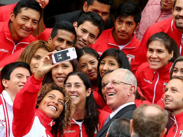 Pedro Pablo Kuczynski rindió homenaje a deportistas olímpicos