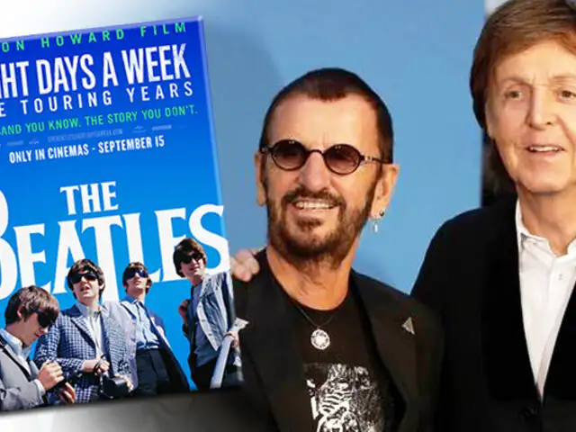 Paul McCartney y Ringo Starr, emocionados en la presentación del nuevo documental de Los Beatles