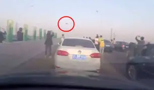 YouTube: ¿Avistamiento OVNI? Imágenes muestran caos en carretera de China [VIDEO]