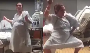Embarazada demuestra su habilidad en el baile antes del parto