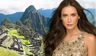 Actriz Demi Moore visita ciudadela inca de Machu Picchu