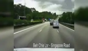 Singapur: chofer ebrio provoca fatal accidente