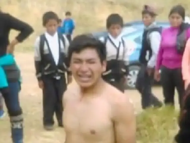 Huancayo: vecinos castigaron a sujeto que asaltó a turista española