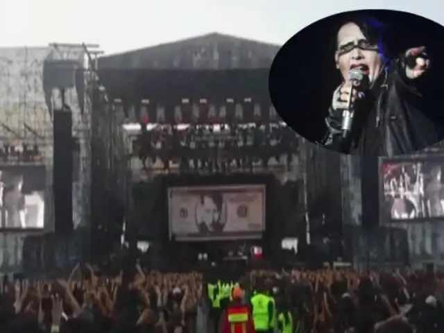 Marilyn Manson sufrió caída durante concierto