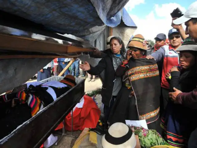 Las Bambas: después de seis días sepultan a comunero Quintino Cereceda