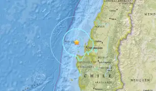 Sismo 5,9 grados de magnitud sacude Chile