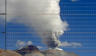 Arequipa: volcán Sabancaya en proceso eruptivo