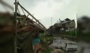 Iquitos: viviendas afectadas por fuertes vientos y lluvias torrenciales