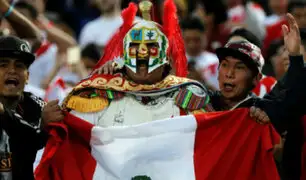 Los hinchas ya viven el partido entre Perú y Brasil