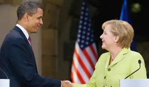 Barack Obama se reunió con la canciller alemana Angela Merkel