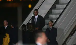 Barack Obama llegó a Lima para participar en Cumbre APEC