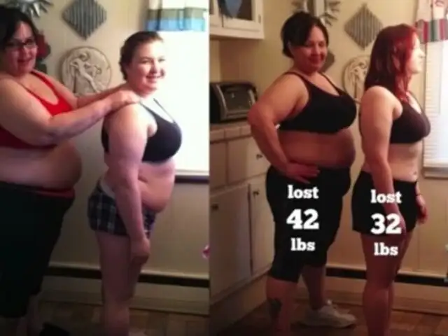 Madre e hija asumieron reto para bajar de peso y esto ocurrió 100 días después