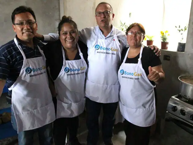 Ministro Gonzalo Tamayo inauguró primeras conexiones de programa ‘BonoGas’