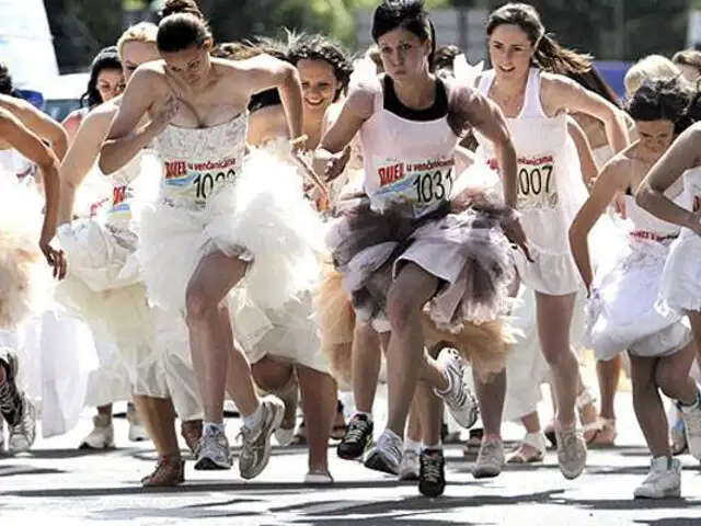 Se realizó la primera Gran Carrera de Novias en México