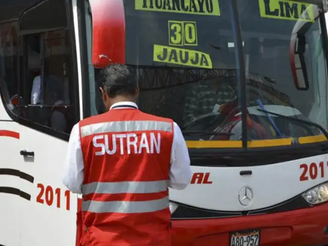 SUTRAN: buses no tendrán tolerancia para adelantar otras unidades