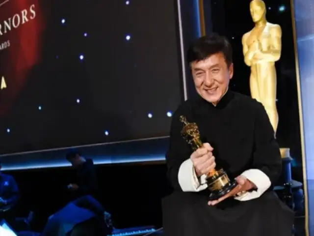 Jackie Chan recibió premio Oscar honorífico