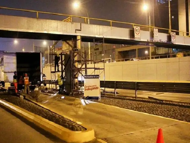 Cierran tramo de Vía Expresa para reparar puente Segura