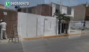 WhatsApp: vecino ocupa vereda durante construcción de vivienda en Chorrillos